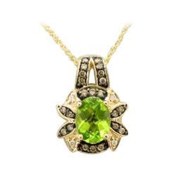 Le Vian Chocolatier Pendant Featuring Green Apple Peridot Chocolate Diamonds