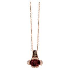 Le Vian Chocolatier Pendant Featuring Raspberry Rhodolite Chocolate Diamonds