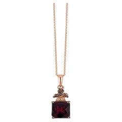Le Vian Chocolatier Pendant featuring Raspberry Rhodolite Chocolate Diamonds Le Vian Chocolatier Pendant featuring Raspberry Rhodolite Chocolate Diamonds