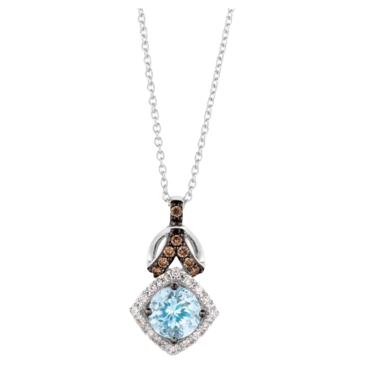 Le Vian Chocolatier Pendant Featuring Sea Blue Aquamarine Chocolate Diamonds