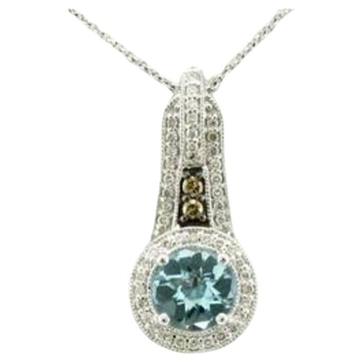 Le Vian Chocolatier Pendant Featuring Sea Blue Aquamarine Chocolate Diamonds