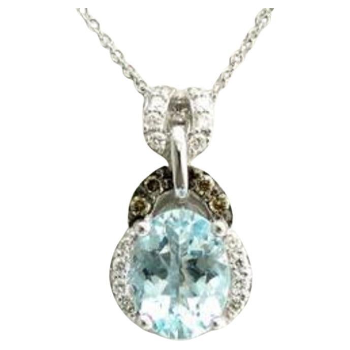 Le Vian Chocolatier Pendant Featuring Sea Blue Aquamarine Chocolate Diamonds