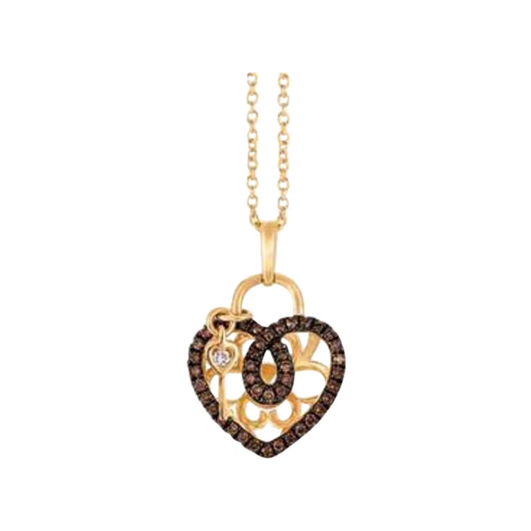 Le Vian Chocolatier Pendant Featuring Vanilla Diamonds, Chocolate Diamonds