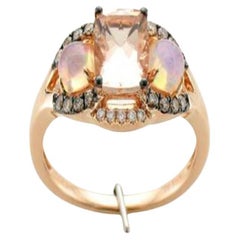 Le Vian Chocolatier Ring Featuring 1 Cts. Peach Morganite, 3/8 Cts