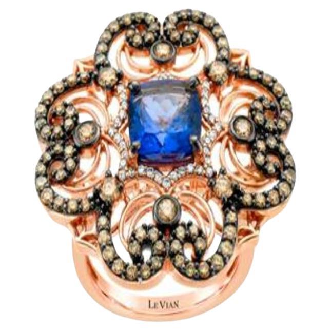 Le Vian Chocolatier Ring Featuring 2 Cts. Blueberry Tanzanite, 1 1/6 Cts For Sale