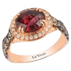 Le Vian Chocolatier Ring Featuring 2 Cts. Raspberry Rhodolite, 1/2 Cts.