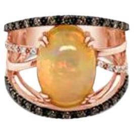 Le Vian Chocolatier Ring Featuring 3 3/4 Cts, Neopolitan Opal, 1/3 Cts For Sale