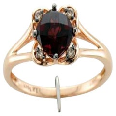 Le Vian Chocolatier Ring Featuring 7/8 Cts. Raspberry Rhodolite, 1/20 Cts