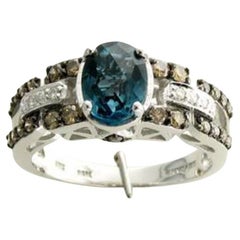 Le Vian Chocolatier Ring Featuring Blue Topaz Chocolate Diamonds