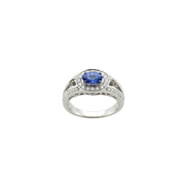 Anello di Le Vian Chocolatier con diamanti di cioccolato tanzanite mirtillo