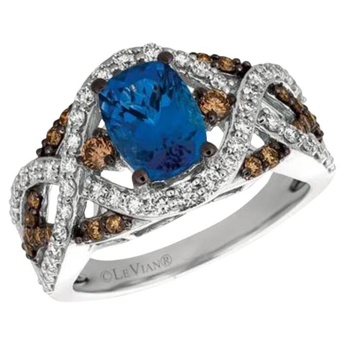 Le Vian Chocolatier Ring mit blauemberryfarbenem Tansanit und schokoladenbraunen Diamanten