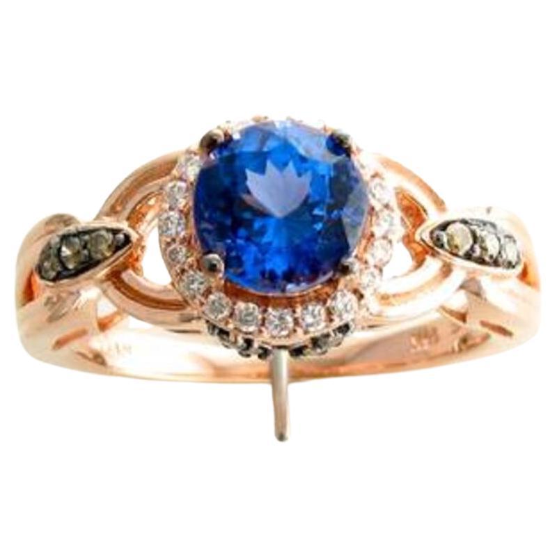 Le Vian Chocolatier Ring Featuring Blueberry Tanzanite Chocolate Diamonds For Sale