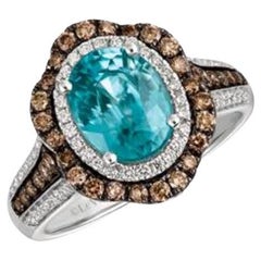 Le Vian Chocolatier Ring mit blauem Beeren- Zirkon- Schokoladen-Diamant