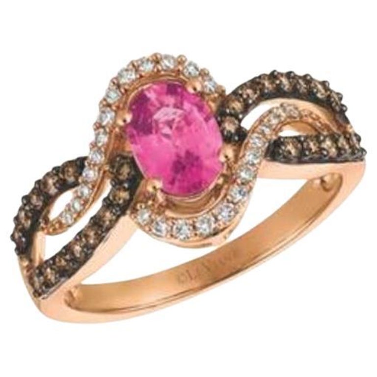 Le Vian Chocolatier Ring featuring Bubble Gum Pink Sapphire Chocolate ...