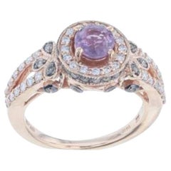 Le Vian Chocolatier Ring Featuring Bubble Gum Pink Sapphire Vanilla Diamonds