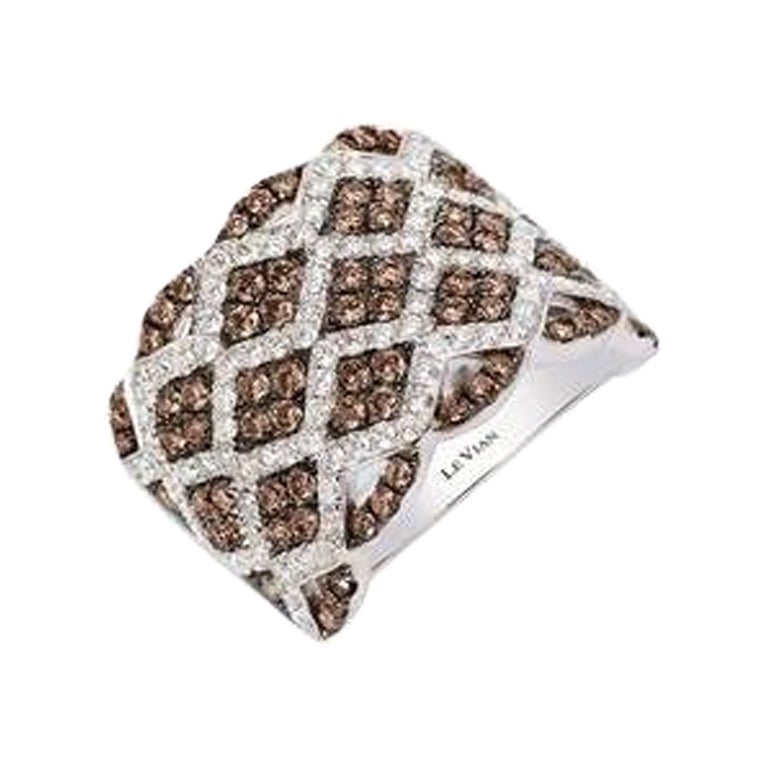 Le Vian Chocolatier Ring featuring Chocolate Diamonds , Vanilla Diamonds set For Sale