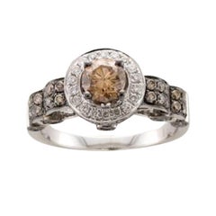 Anello Le Vian Chocolatier con diamanti al cioccolato, set di diamanti alla vaniglia