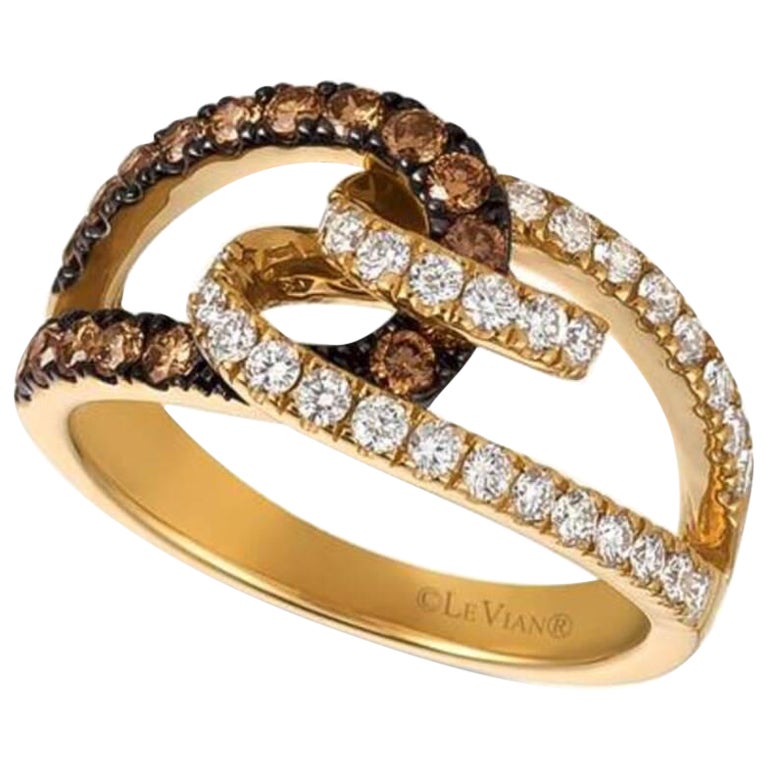 Le Vian Chocolatier Ring mit schokoladenbraunen Diamanten und Vanilla-Diamanten besetzt