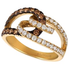 Le Vian Chocolatier Ring mit schokoladenbraunen Diamanten und Vanilla-Diamanten besetzt