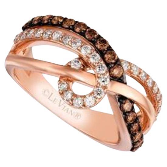 Le Vian Chocolatier Ring mit schokoladenbraunen Diamanten und Vanilla-Diamanten besetzt