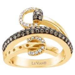 Le Vian Chocolatier Ring mit schokoladenbraunen Diamanten und Vanilla-Diamanten besetzt