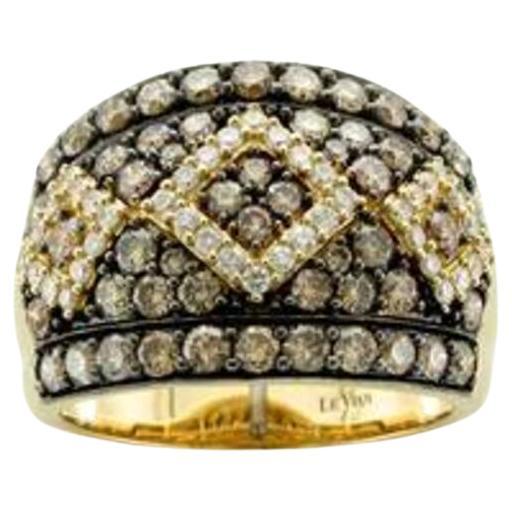 Le Vian Chocolatier Ring mit schokoladenbraunen Diamanten und Vanilla-Diamanten besetzt