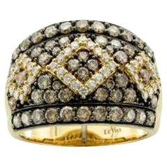 Le Vian Chocolatier Ring mit schokoladenbraunen Diamanten und Vanilla-Diamanten besetzt