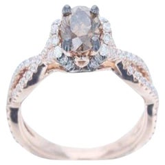 La bague Le Vian Chocolatier avec diamants chocolat et diamants Vanilla sertis