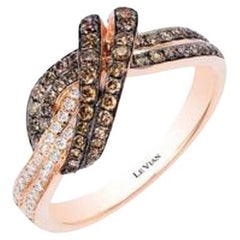 La bague Le Vian Chocolatier ornée de diamants chocolat et de diamants Vanilla