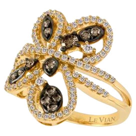 Le Vian Chocolatier Ring featuring Chocolate Diamonds , Vanilla Diamonds set  For Sale