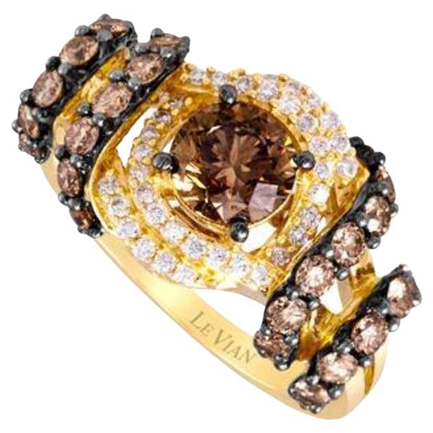 Le Vian Chocolatier Ring mit schokoladenbraunen Diamanten und Vanilla-Diamanten besetzt