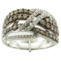 Le Vian Chocolatier Ring featuring Chocolate Diamonds , Vanilla Diamonds set