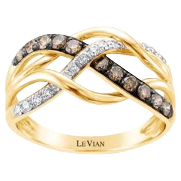 Le Vian Chocolatier Ring Featuring Chocolate Diamonds, Vanilla Diamonds Set For Sale