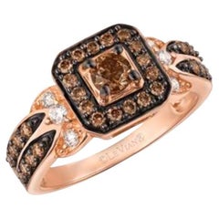Anello Le Vian Chocolatier con diamanti al cioccolato, set di diamanti alla vaniglia