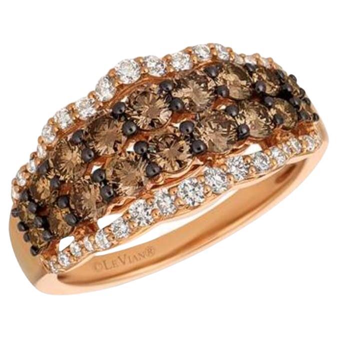 Le Vian Chocolatier Ring featuring Chocolate Diamonds, Vanilla Diamonds set For Sale