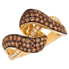 Le Vian Chocolatier Ring mit schokoladenbraunen Diamanten und Vanilla-Diamanten besetzt