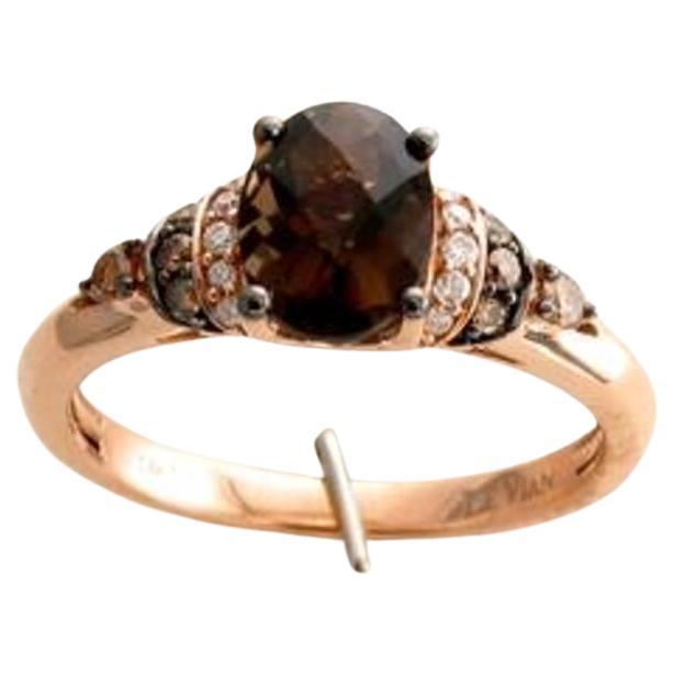 Le Vian Chocolatier Ring Featuring Chocolate Quartz Chocolate Diamonds For Sale