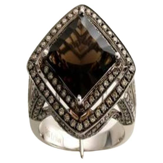 Le Vian Chocolatier Ring Featuring Chocolate Quartz Chocolate Diamonds Set For Sale
