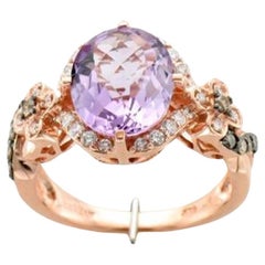 Le Vian Chocolatier Ring Featuring Grape Amethyst Vanilla Diamonds