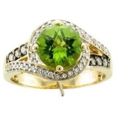 Le Vian Chocolatier Ring featuring Green Apple Peridot Chocolate Diamonds