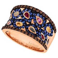 Le Vian Chocolatier Ring Featuring Multicolor Sapphire, Bubble Gum Pink Sapphire
