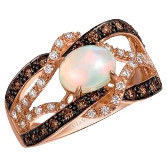 Le Vian Chocolatier Ring featuring Neopolitan Opal Chocolate Diamonds For Sale