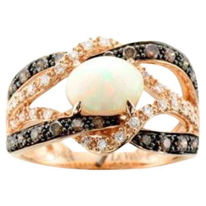 Le Vian Chocolatier Ring featuring Neopolitan Opal Chocolate Diamonds For Sale