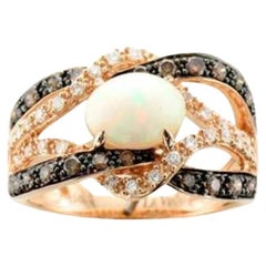 Le Vian Chocolatier Ring mit neopolitanischem Opal und schokoladenbraunen Diamanten
