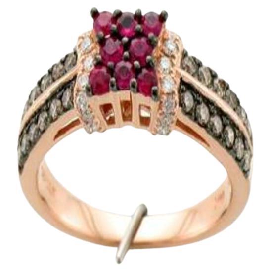 Le Vian Chocolatier Ring Featuring Passion Ruby Chocolate Diamonds, Vanilla For Sale