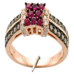 Le Vian Chocolatier Ring Featuring Passion Ruby Chocolate Diamonds, Vanilla