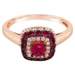 Le Vian Chocolatier Ring Featuring Passion Ruby Vanilla Diamonds, Chocolate