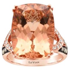 Le Vian Chocolatier Ring featuring Peach Morganite Chocolate Diamonds