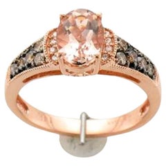 Le Vian Chocolatier Ring Featuring Peach Morganite Chocolate Diamonds