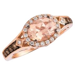 Le Vian Chocolatier Ring featuring Peach Morganite Chocolate Diamonds